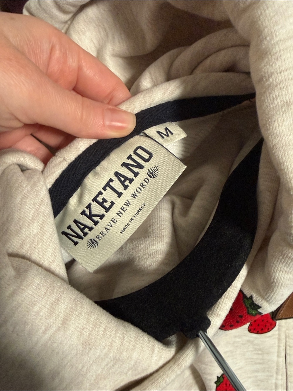Naketano // Oskar Mein Junge Strawberry Erdbeere Hoodie // Medium - Picture 8 of 8